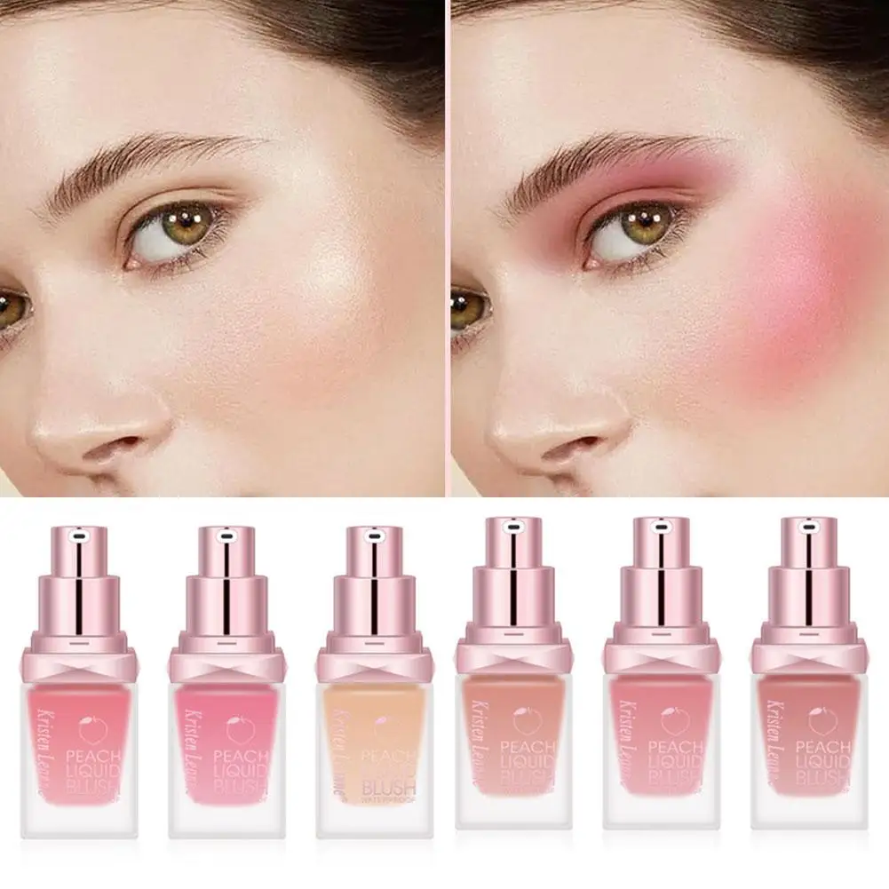 

Liquid Blush Face Blusher 4 Color Natural Rouge Long-lasting Makeup Blush Peach Contouring Cosmetics for Facial R6E6