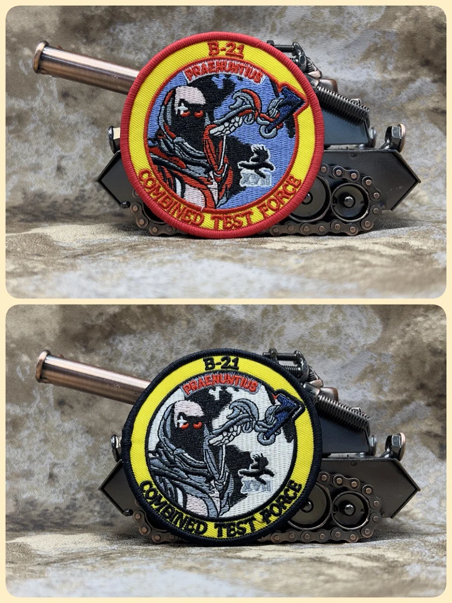 АВС США (Б-21 Стратегический бомбардировщик) Тактические вышитые нашивки для
