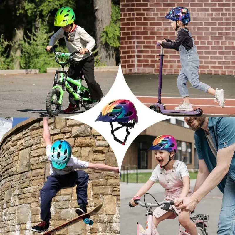 

EXCLUSKY Ultralight Children's Bike Helmet Cycling Helmet Impact Resistance 50-57cm Boys Girls Bicycle Skateboard Skating Helmet