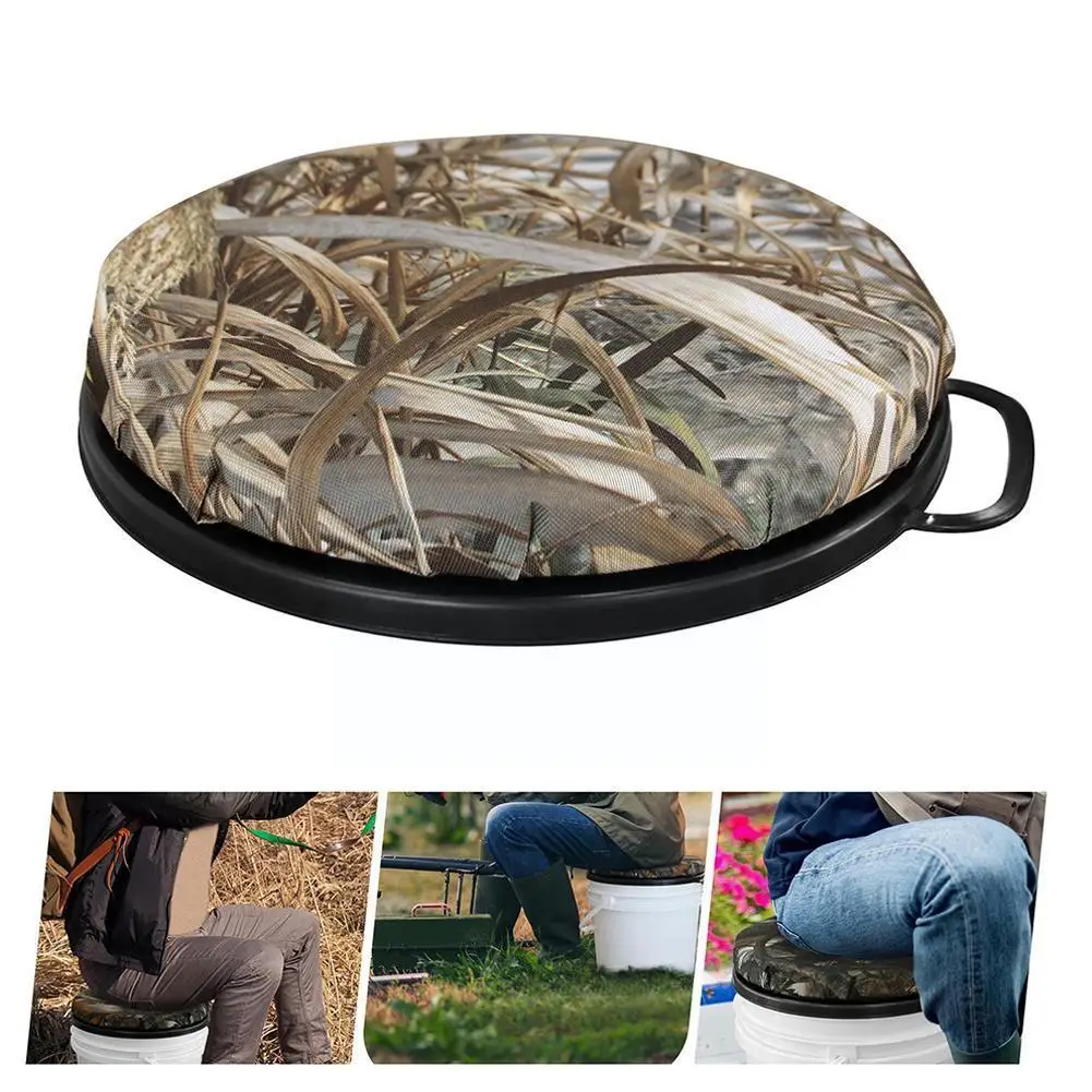 

Портативная камуфляжная круглая подушка 600d, уличный коврик для сиденья из ткани Оксфорд для рыбалки, пешего туризма, Прямая поставка V0Z6