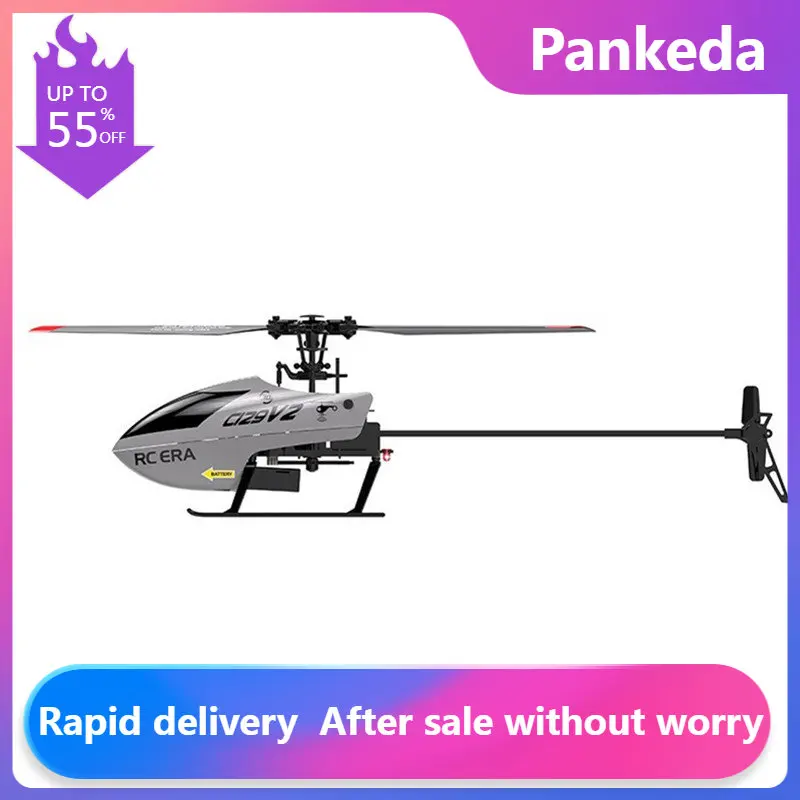 

C129 V2 RC Helicopter 6 Channel Remote Controller Helicopter Charging Toy Drone Model UAV Outdoor Aircraft RC Toy