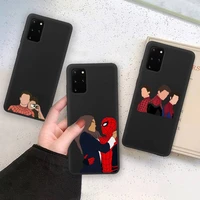 marvel hero spider man no way home phone case soft for samsung galaxy note20 ultra 7 8 9 10 plus lite m21 m31s m30s m51 cover