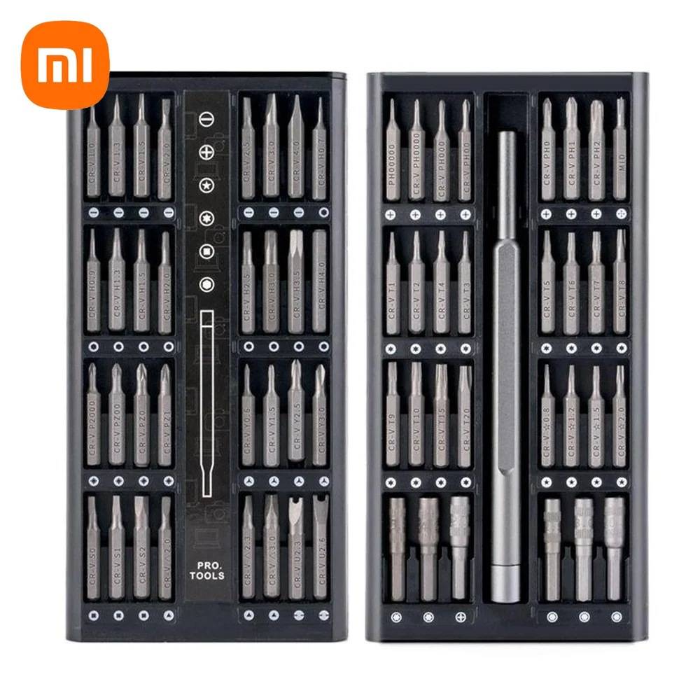 Набор отверток Xiaomi 64 в 1 комплект магнитных насадок для отвертки прецизионный