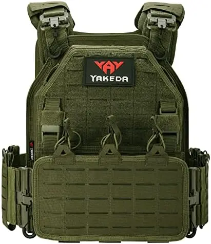 

Tactical Vest for Men Military 1000D Nylon Quick Release Laser-Cutting Modular Vest Multicam Lightweight Vest