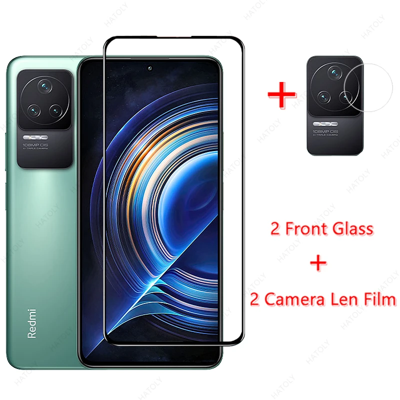 Glass for Xiaomi Redmi K50 Pro Tempered Glass for Xiaomi Redmi K50 Pro K40S Front Glass Phone Screen Protector Camera Len Film