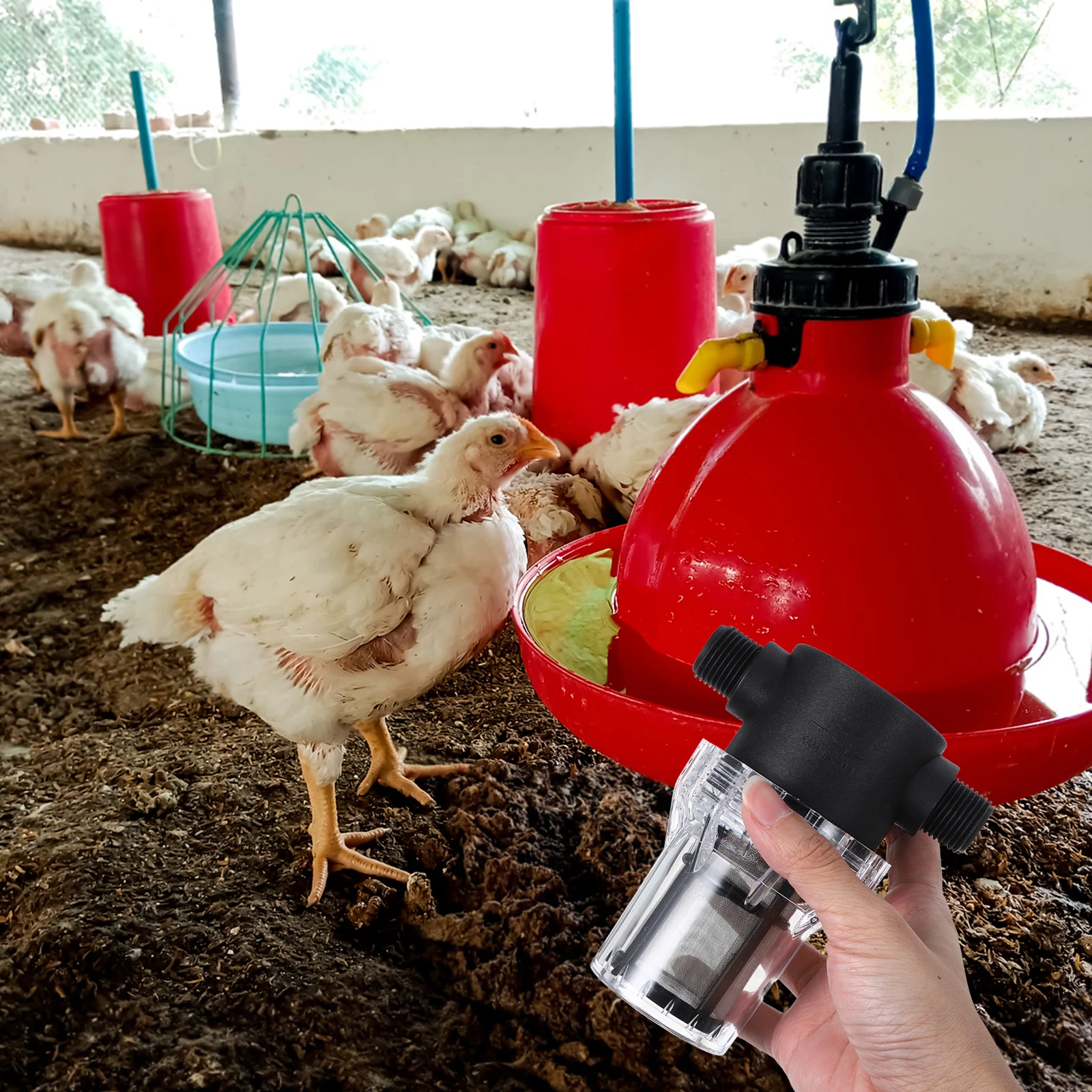 Пластиковый сетчатый фильтр для воды