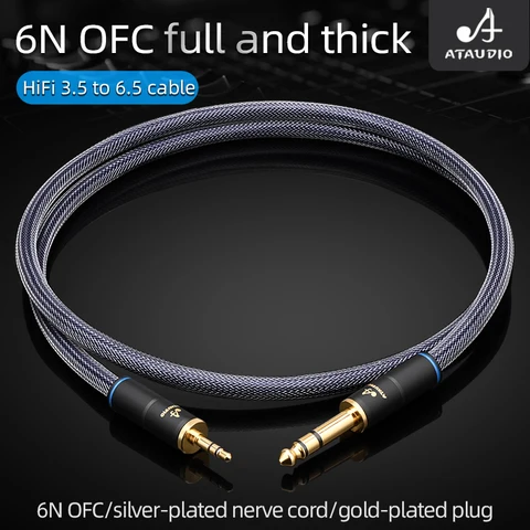 ATAUDIO HiFi аудиокабель 3,5 мм на 6,5 мм