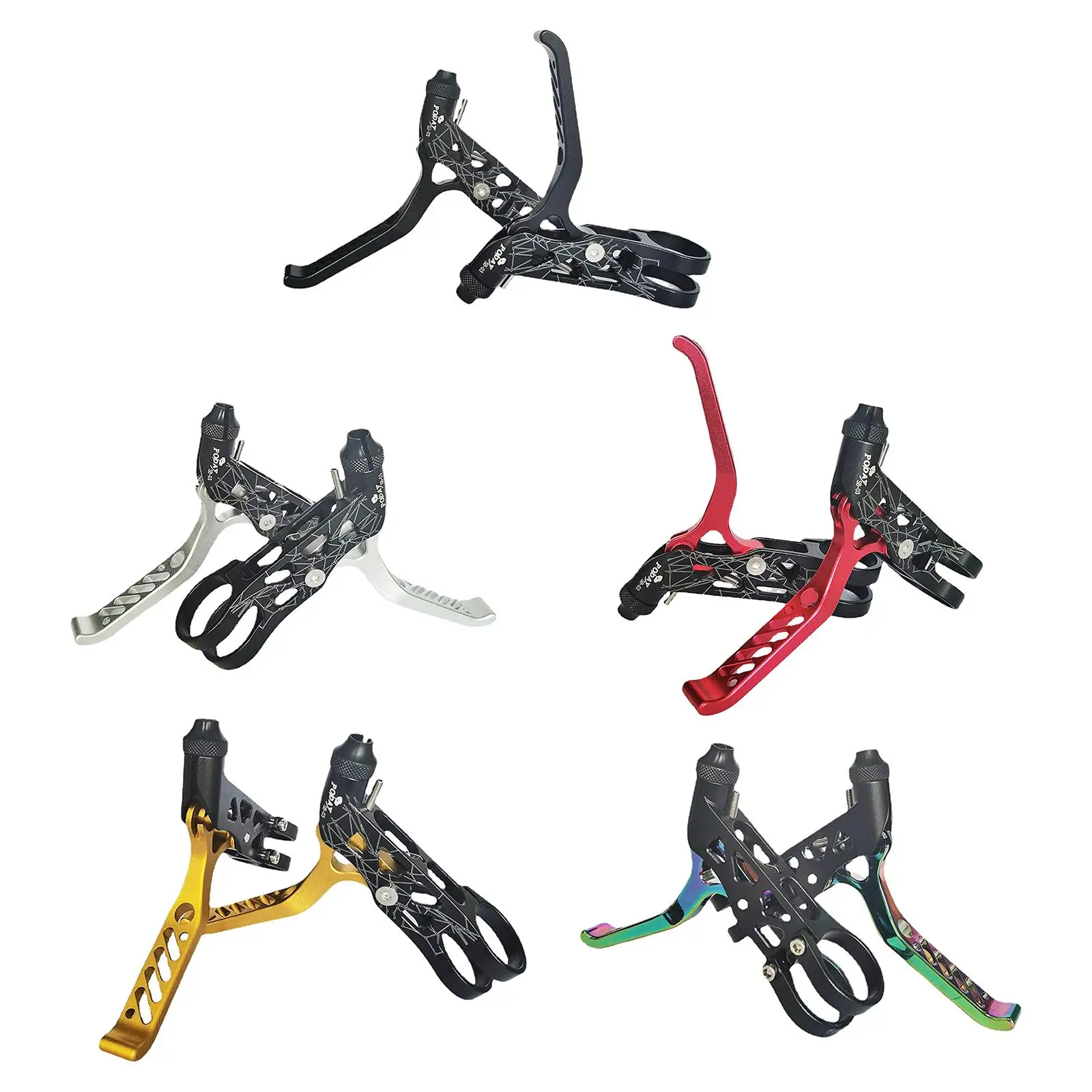 

2Pcs Folding Bike Brake Handle Ultralight Bike Replacement Parts Levers Set