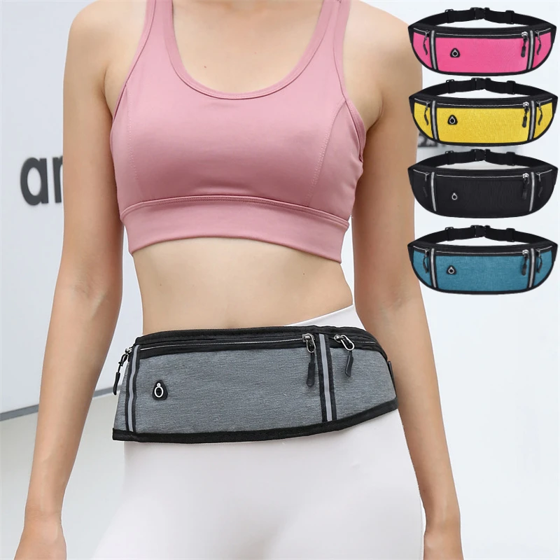 

Professional Running Waist Bag Sports Belt Pouch Mobile Phone Case Men Women Hidden Pouch Gym SportsBags Running Belt Waist Pack