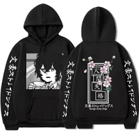 2022 japanese anime bungo stray dogs print hoodie dazai osamu spring autumn fleece sweatshirt for womanman harajuku pullovers