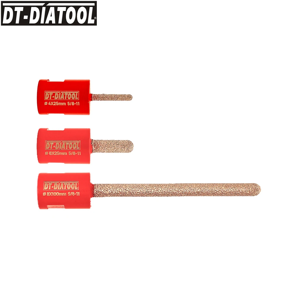 

DT-DIATOOL 3pcs Diamond Finger Bits Mortar Raking Bits Coarse Miling For Stone Brick Vacuum Brazed Removal Beveling Reaming edge