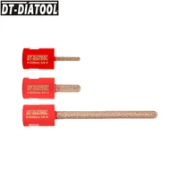 dt diatool 3pcs diamond finger bits mortar raking bits coarse miling for stone brick vacuum brazed removal beveling reaming edge