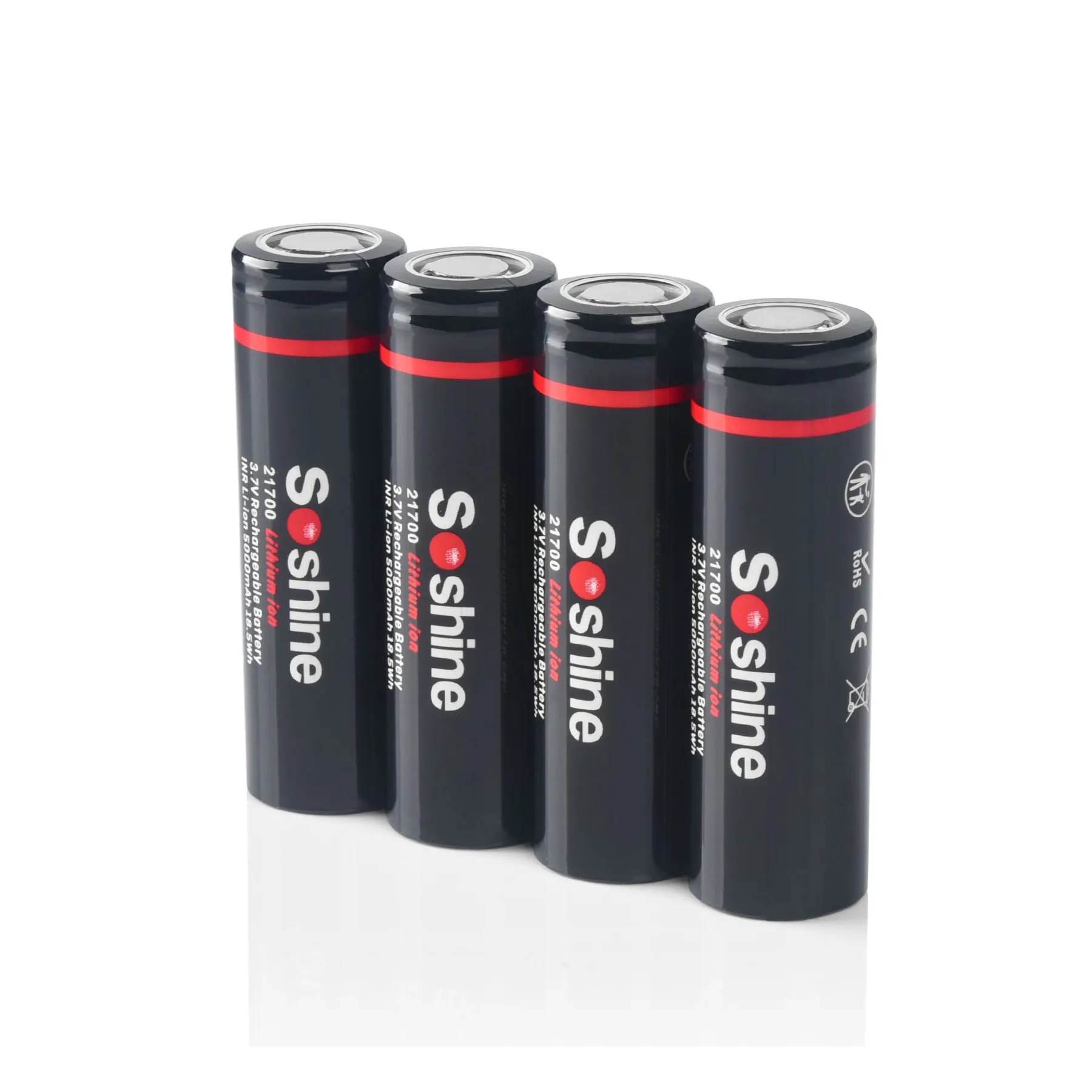 Soshine 2 шт. 21700 3 7 В 5000 мАч 3C литий-ионная аккумуляторная батарея