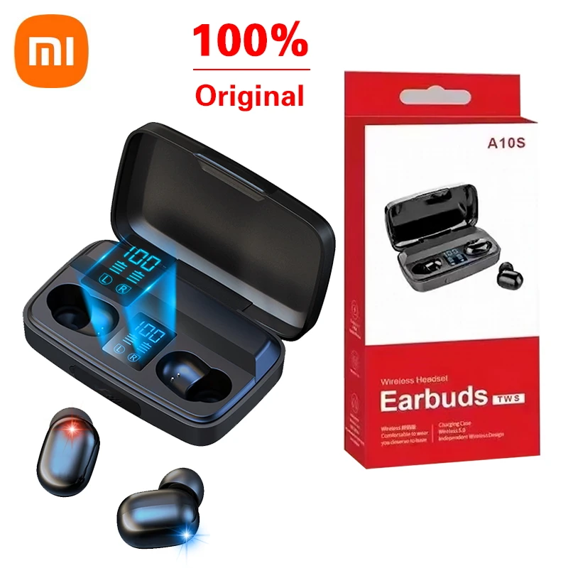 Xiaomi оригинальные TWS Bluetooth наушники беспроводные стерео бас 5.0 водонепроницаемая