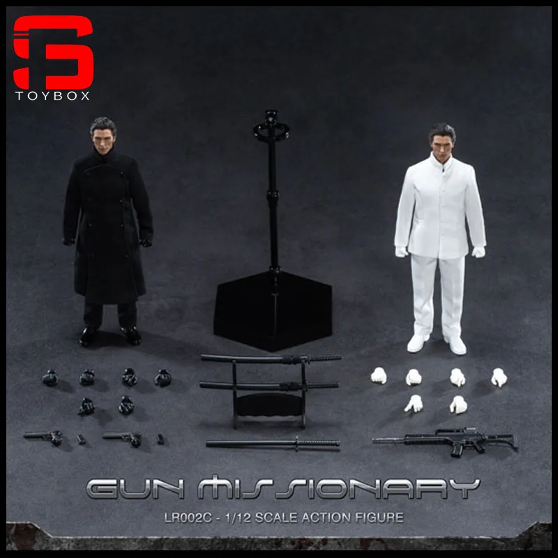 В наличии BROTOYS LR002 1/12 Doomsday of Judgment Gunfight Preacher Фигурка 6 дюймов Мужской солдат