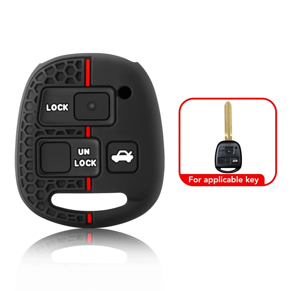 

Силиконовый Чехол Для Ключей Для Автомобильного Пульта Дистанционного Управления Toyota FJ Cruiser Land Yaris Echo Lexus ES G...