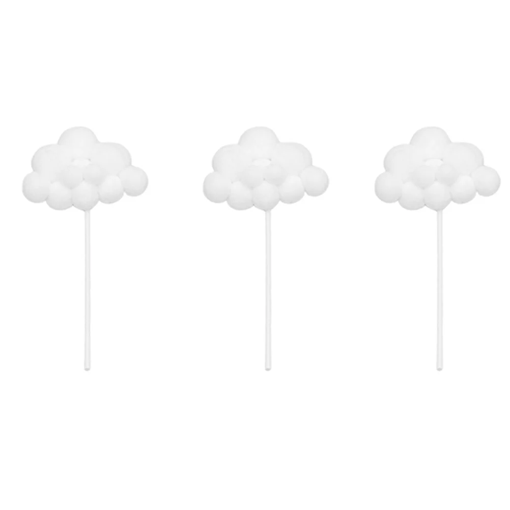 

Cupcakepick Clouds Cloud Picks Birthday Funny Kids Shower Baby Party Decoration Yarndessertballoon Cluster Favors 3D Wedding