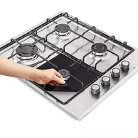 4pcs reusable gas stove protector cooker cover liner clean mat pad kitchen gas stove stovetop protector kitchen accessories
