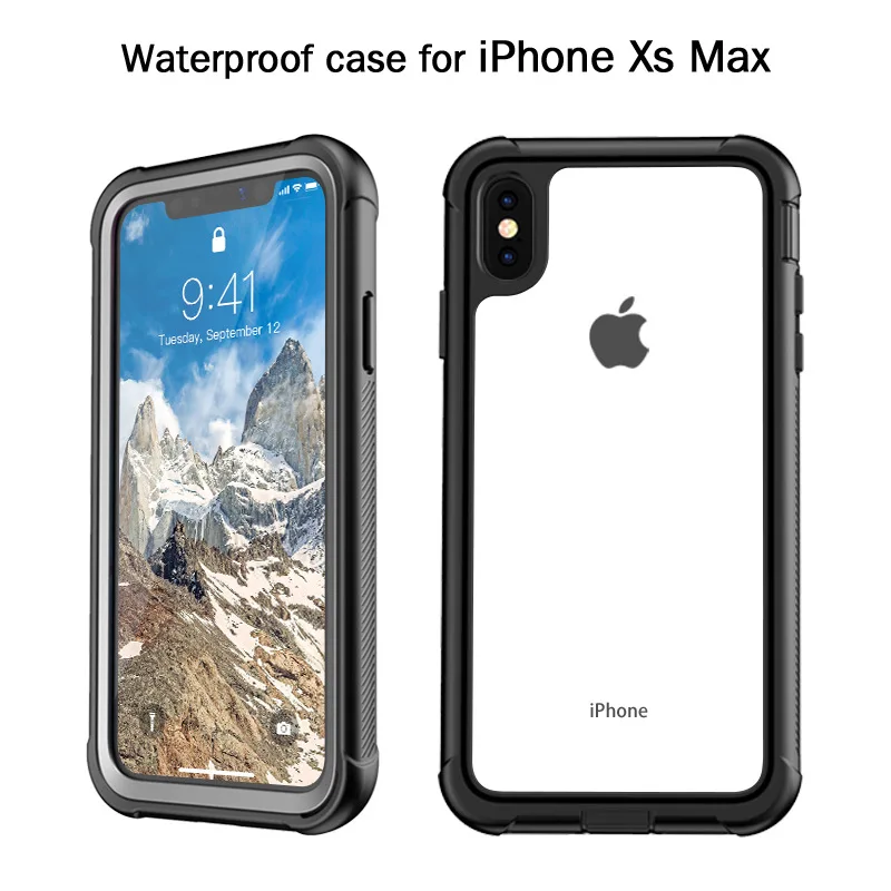 

Waterproof case for iPhone XS MAX outdoor diving to strengthen the anti-fall mobile phone protective cover for iPhone XS MAX