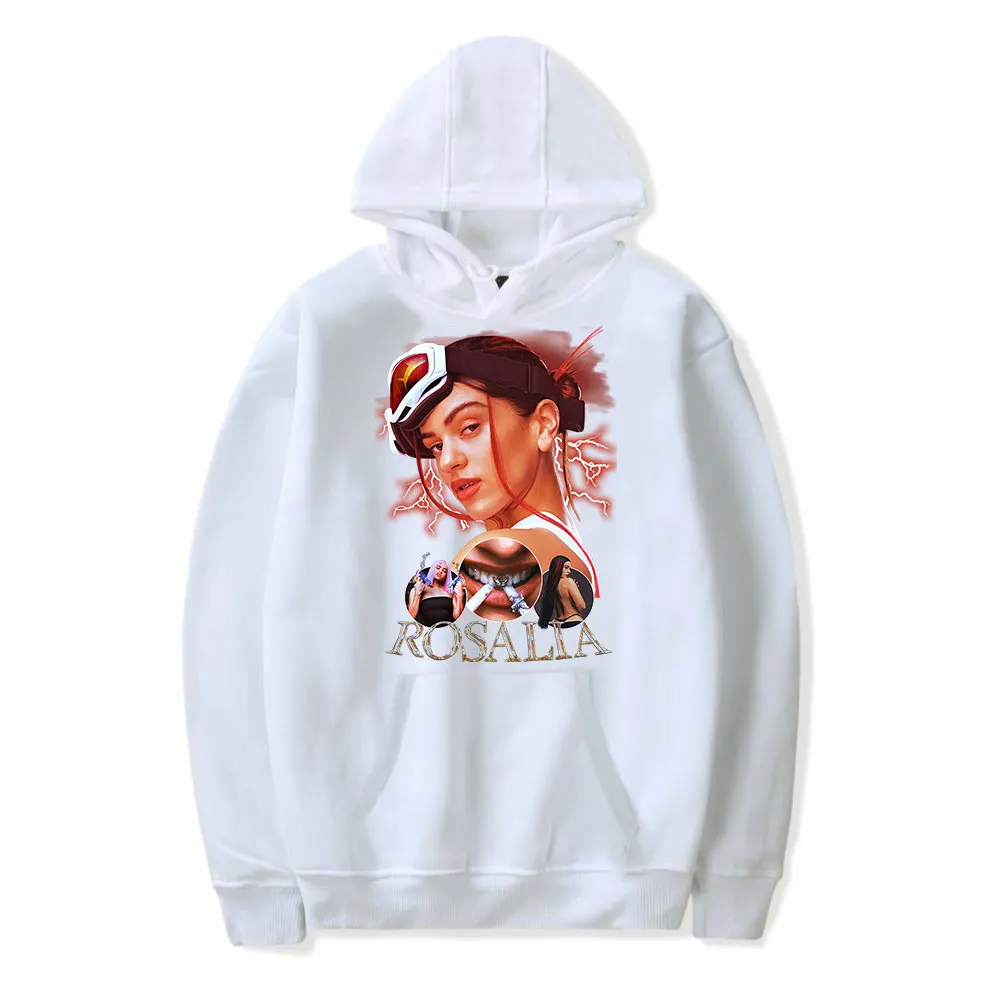 Roshola Motomami Merch Rosalia Винтажная толстовка с капюшоном 90-х годов унисекс Harajuku уличная в