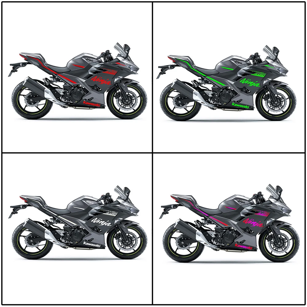 

For Kawasaki NINJA400 Ninja 400 2019 2020 2021 2022 Ninja Motorcycle Accessories Fairing Sticker Whole Motocycle Sticker Kit