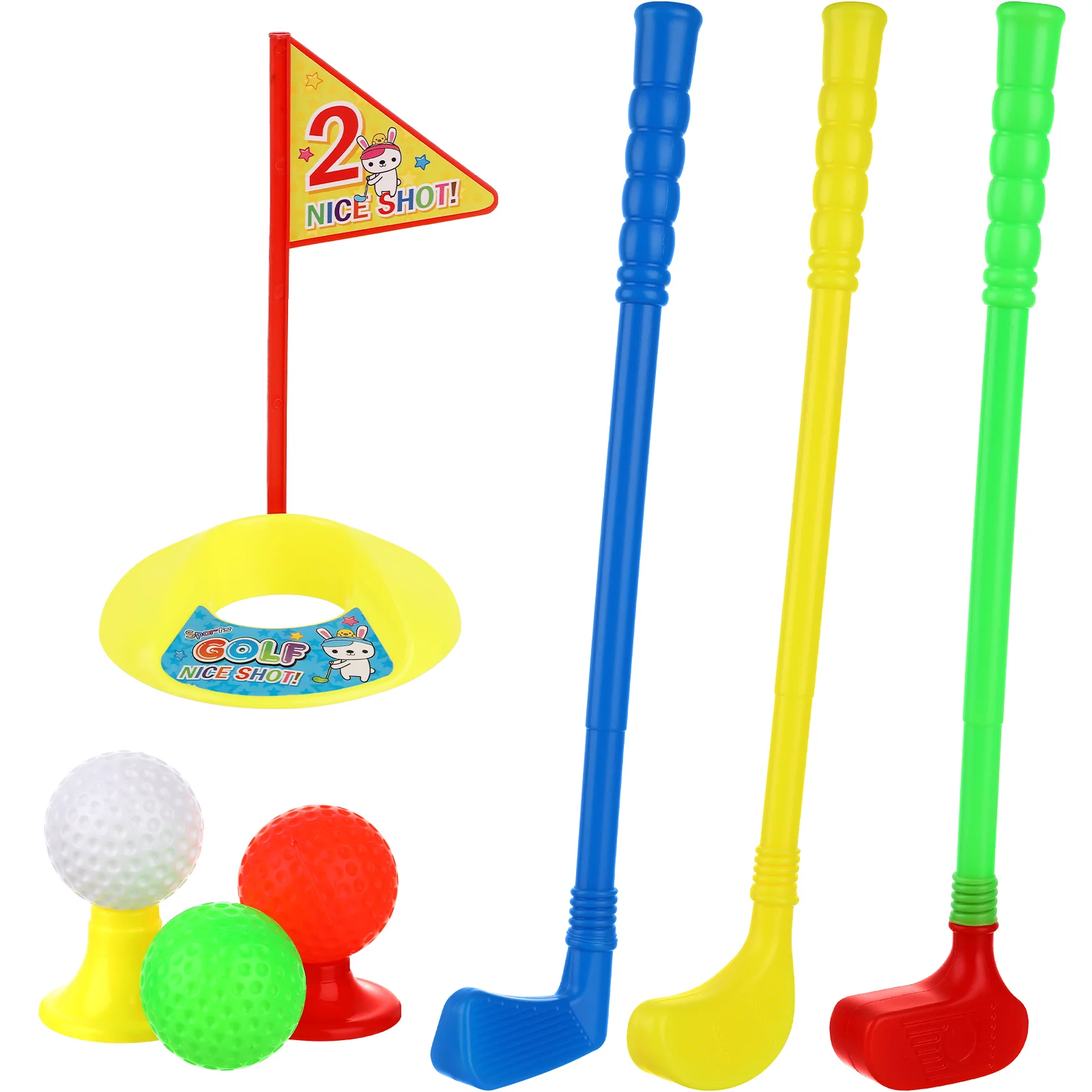 

Golf Toys Set for Kids Educational Plastic Golf Toys Kits for Toddlers Outdoor Lawn and Indoor Sports Toys