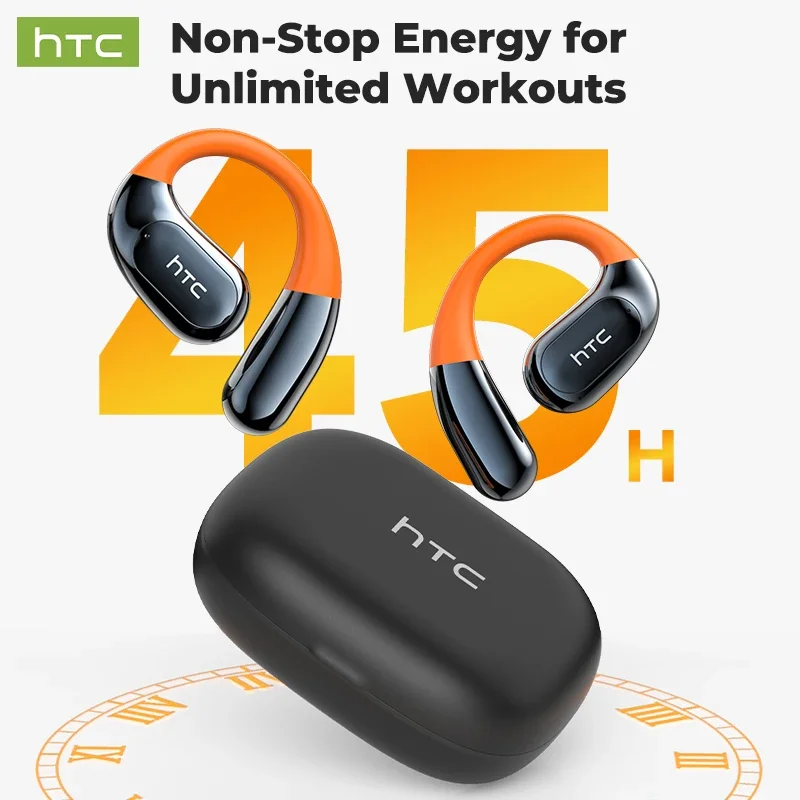 Фото HTC NE12 Bluetooth наушники AI переводчик наушники OWS спортивные наушники HD Call беспроводные наушники светящиеся крючки для ушей Longlife №1