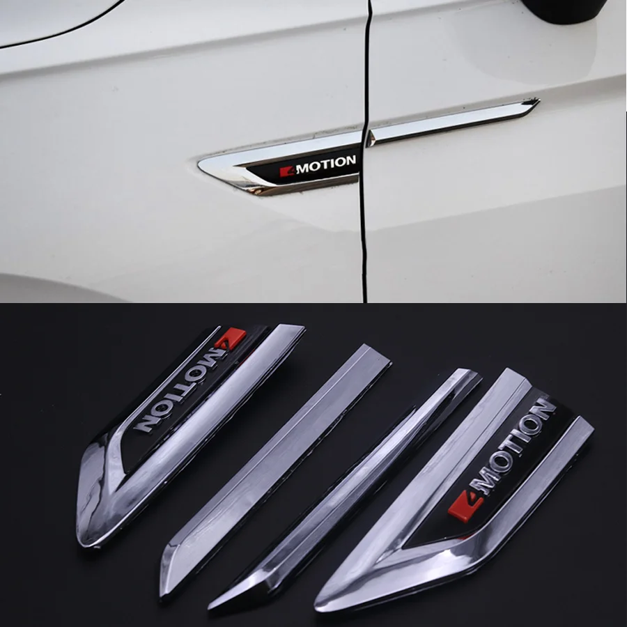 

4x 3D боковая впускная вентиляция, крышка крыла, эмблема, значок, наклейки на автомобиль, подходит для VW Volkswagen Tiguan II 2017 2018, внешняя часть