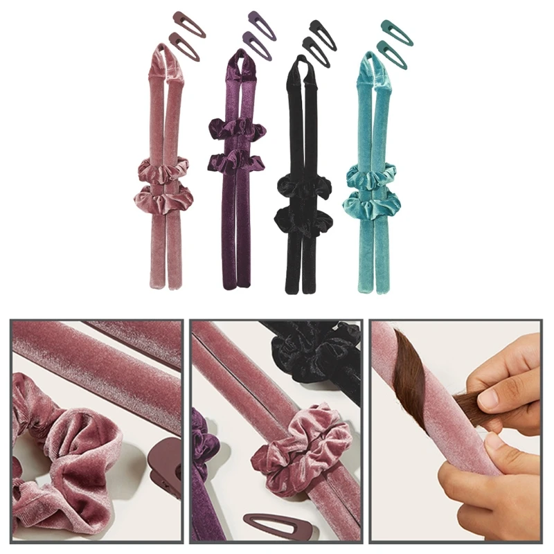RXJC Мягкие плюшевые безнагревательные бигуди DIY Инструменты для укладки волос