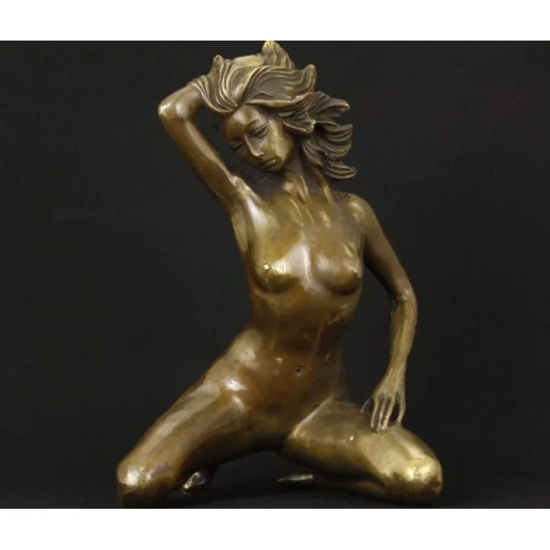 Китайская старая винтажная красивая Большая бронзовая сборная ручная работа