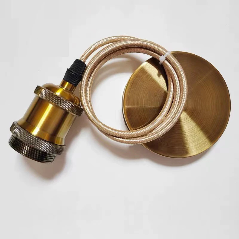 

Потолочный патрон для лампы Эдисон, металлический, 1 м, E27