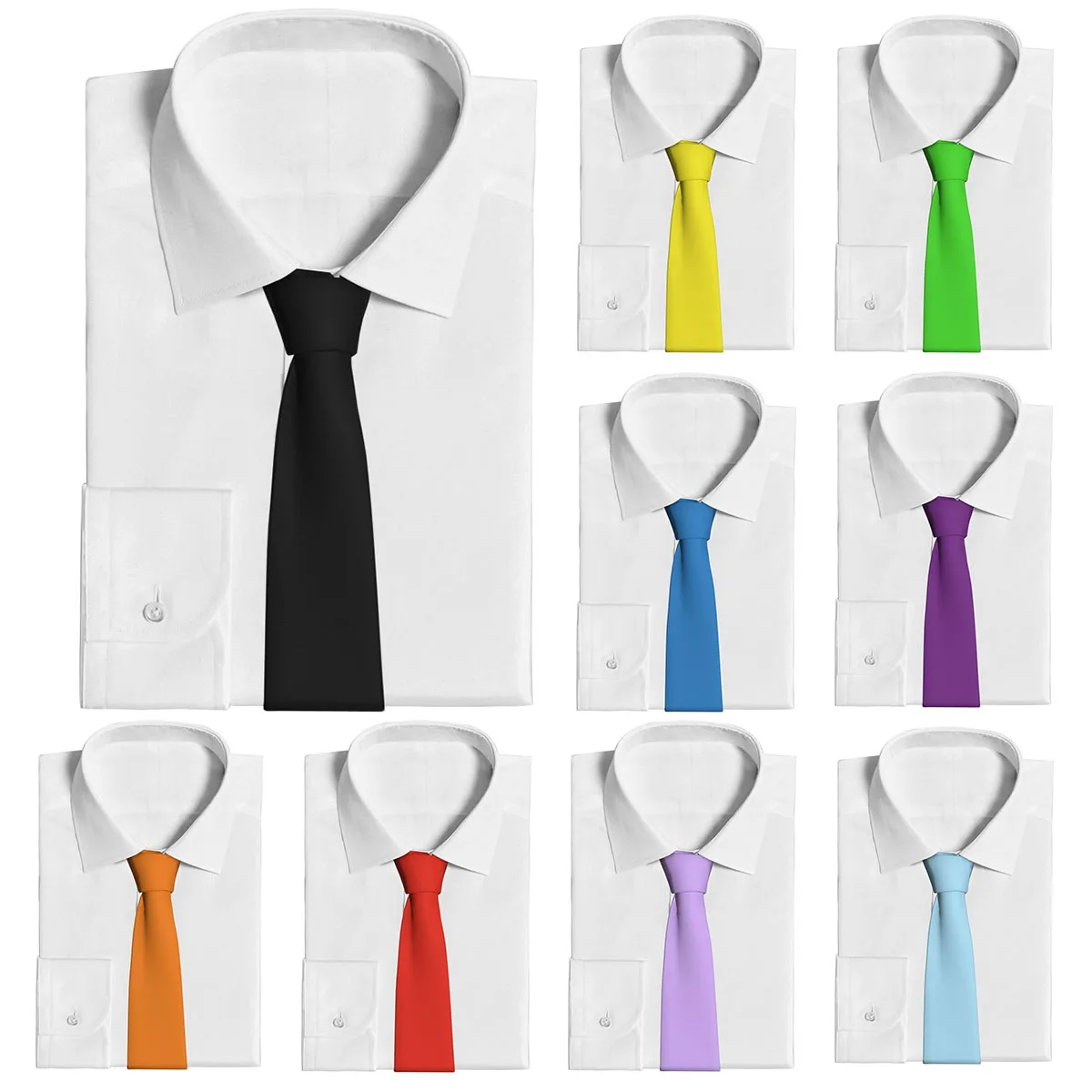 

Solid Color Black Tie Silk 8cm Mens Necktie Cravate Wedding Ties Daily Accessories Simplicity For Party Formal Ties Fashion