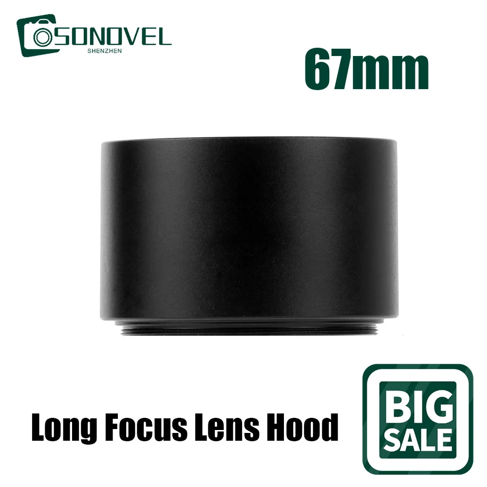 

67mm Metal Hood Long Focus Lens For Nikon Sony Fujifilm Canon EOS DSLR 1300D 800D 760D 750D 700D 650D 77D 80D Camera Accessories