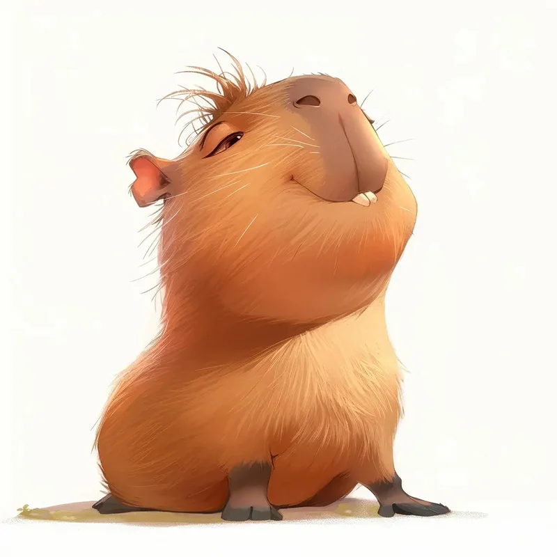 

Кавайные наклейки-капибары MT866