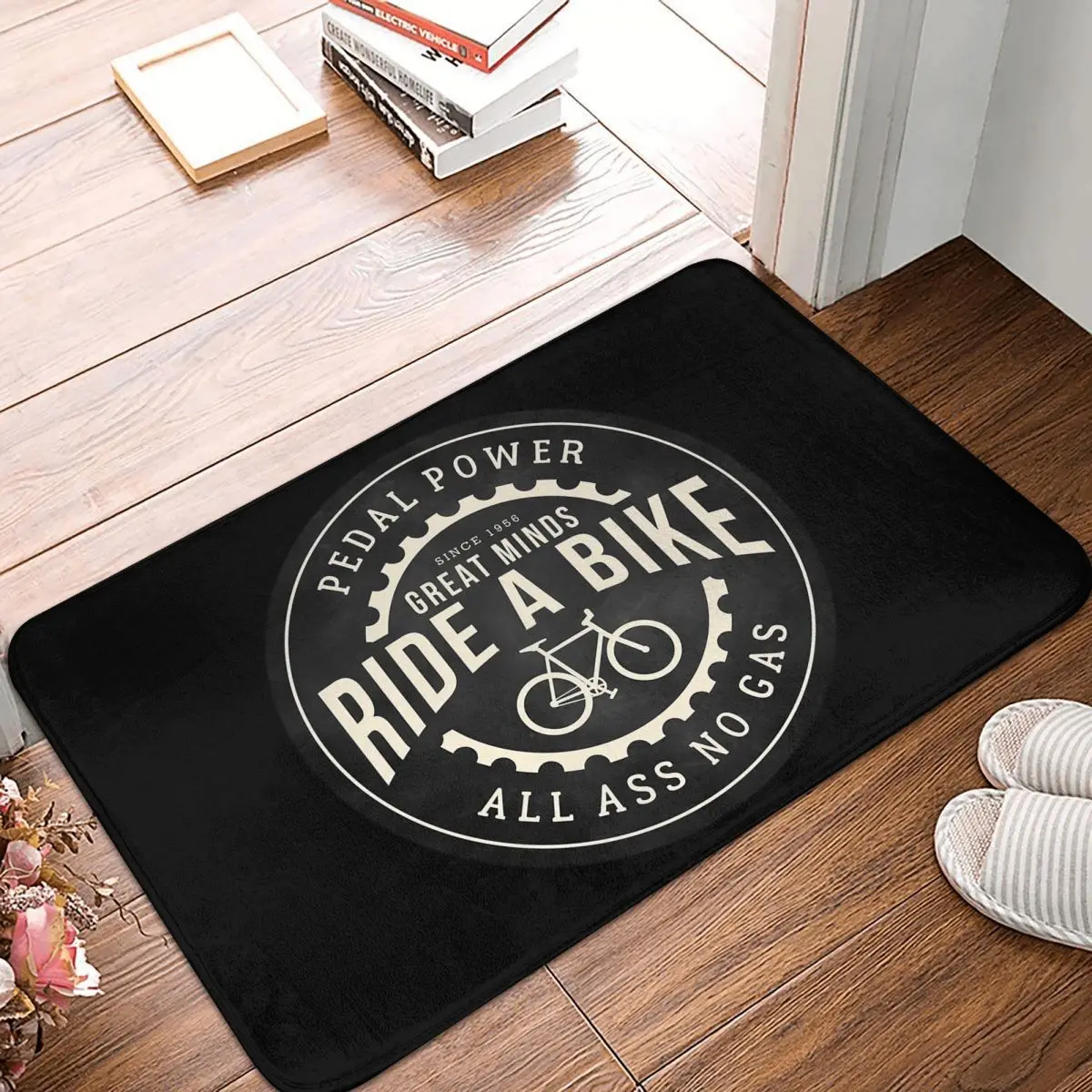

Great Minds Ride A Bike Art Doormat Rug carpet Mat Footpad Bath mat Non-slip toilet Balcony Parlor durable Washable