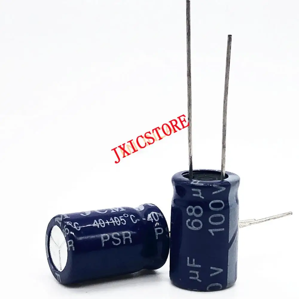 

10 шт./лот высокочастотный низкоимпедансный 100 в 68 мкФ Ф 10*13 20% Радиальный алюминиевый электролитический конденсатор 68000нф 20%
