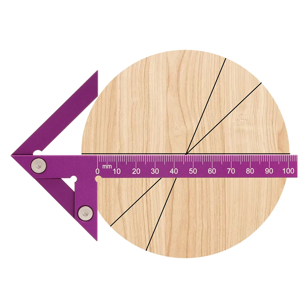 Треугольная линейка чертилка деревообрабатывающий комбинированный инструмент