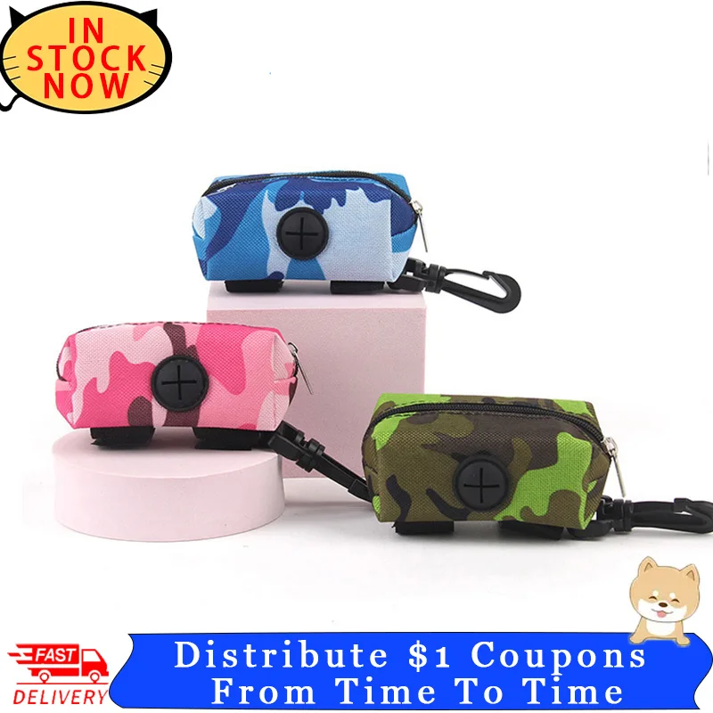 

Pet Dogs Portable Waste Bag Poop Bag Pet Leather Garbage Bag Dispenser Walking Travel Pet Products Dogs Accessories Wholesale