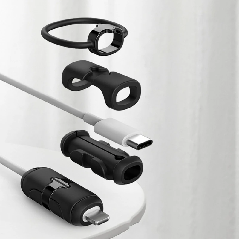 

Зарядное устройство USB Type-C, намотка для шнура, мультяшный мягкий чехол из ТПУ для телефона Android, органайзер для проводов