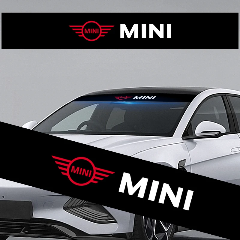 

Car Vinyl Front Rear Window Windshield Waterproof Stickers Decal For BMW Mini Cooper F54 F55 F56 R56 SONE Roadster Clubman Coupe