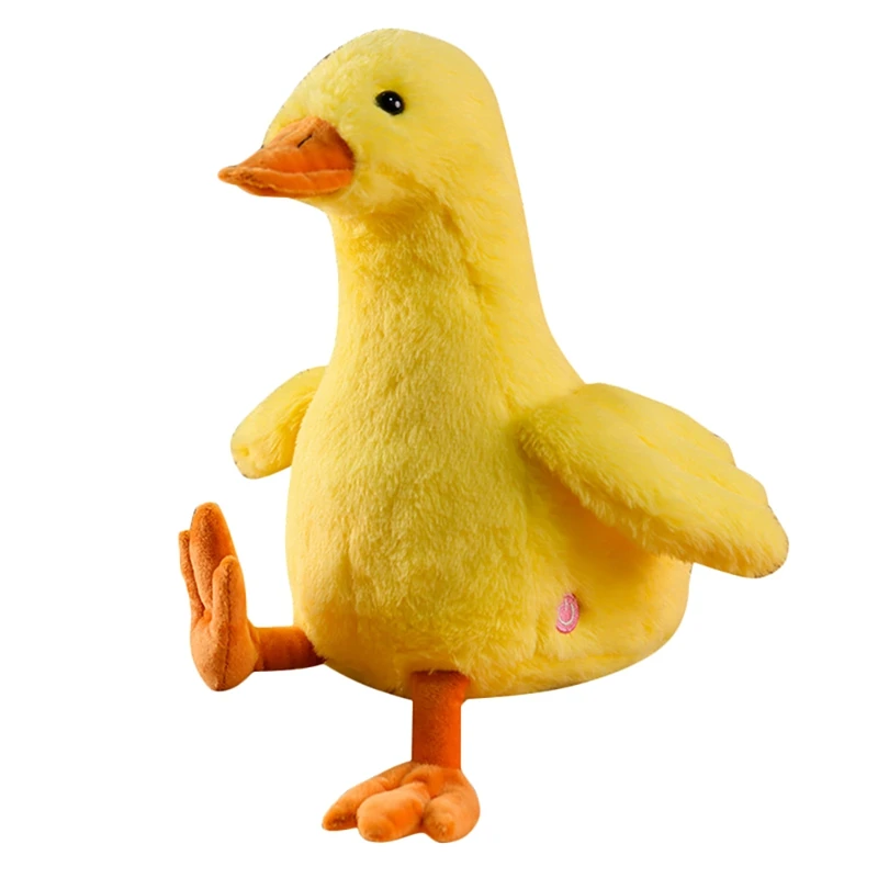

Creative Light Up LED Inductive Duck Stuffed Animals Plush Toy Best Birthday Gifts for Toddlers and Children