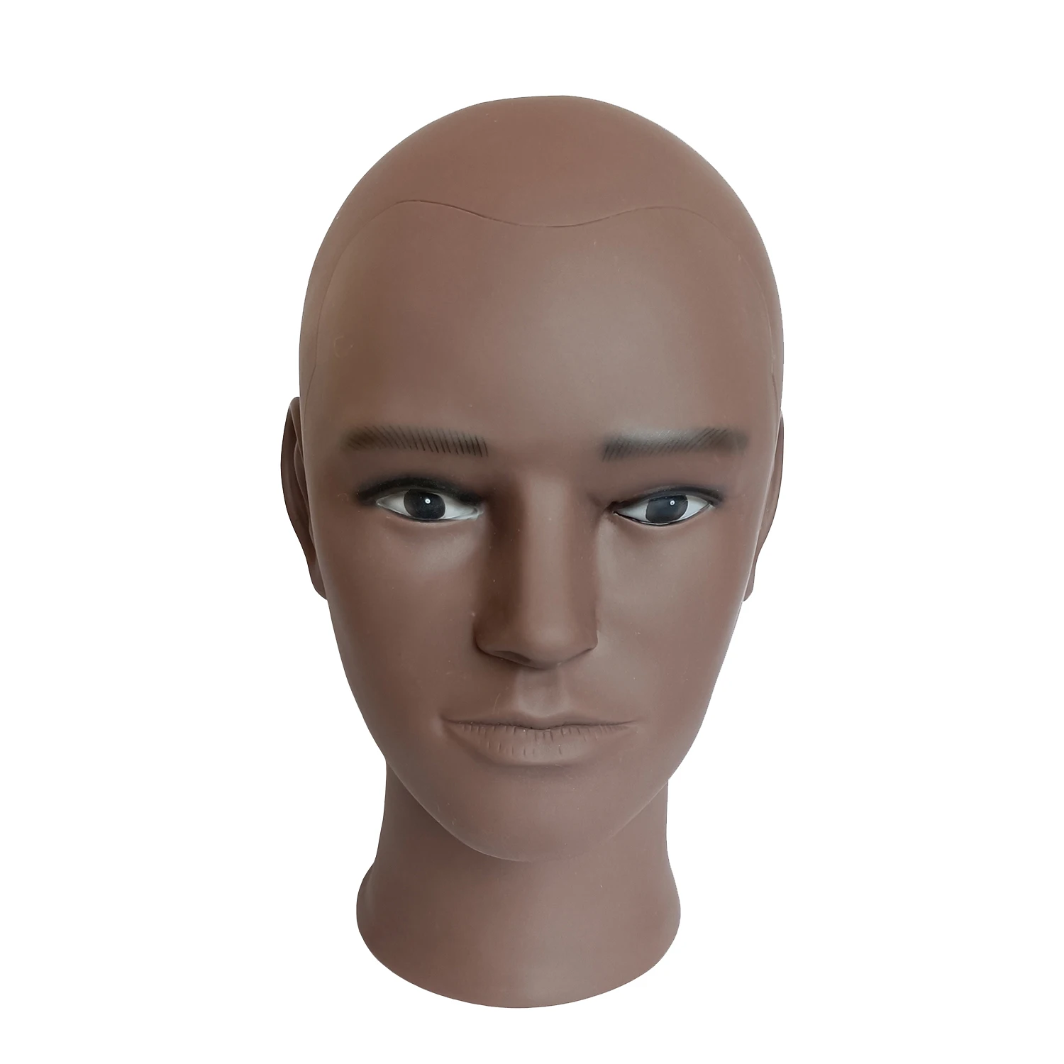 

Bald Mannequin Head African Training Mannequin Head For Wig Making Hat Display Cosmetology Manikin Head For Makeup Practice