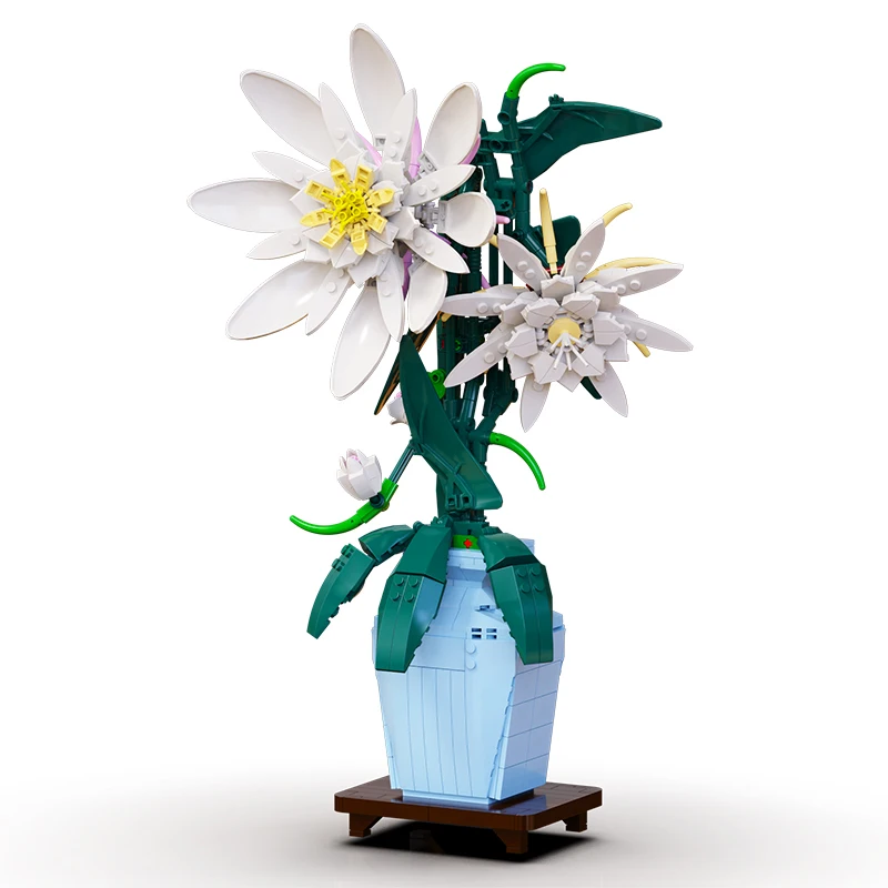 

Серия городских креативных строительных блоков Epiphyllum, украшение для дома и рабочего стола, кирпичи, игрушки, подарки