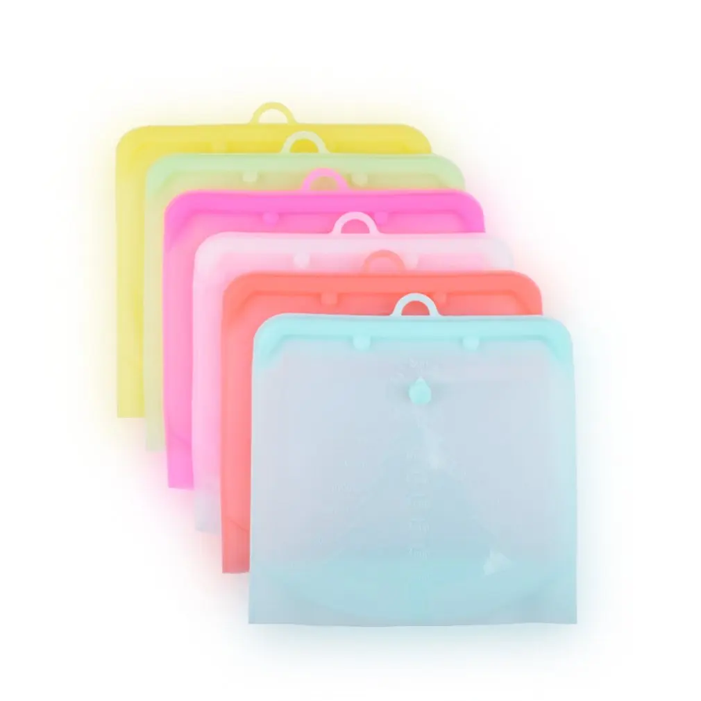 Пищевой силиконовый Пакет для сохранения свежести без ручки с указателем даты