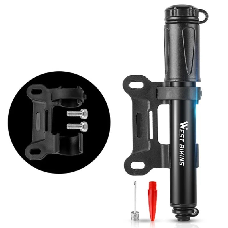 Портативный велосипедный насос для шин высокого давления из алюминиевого сплава