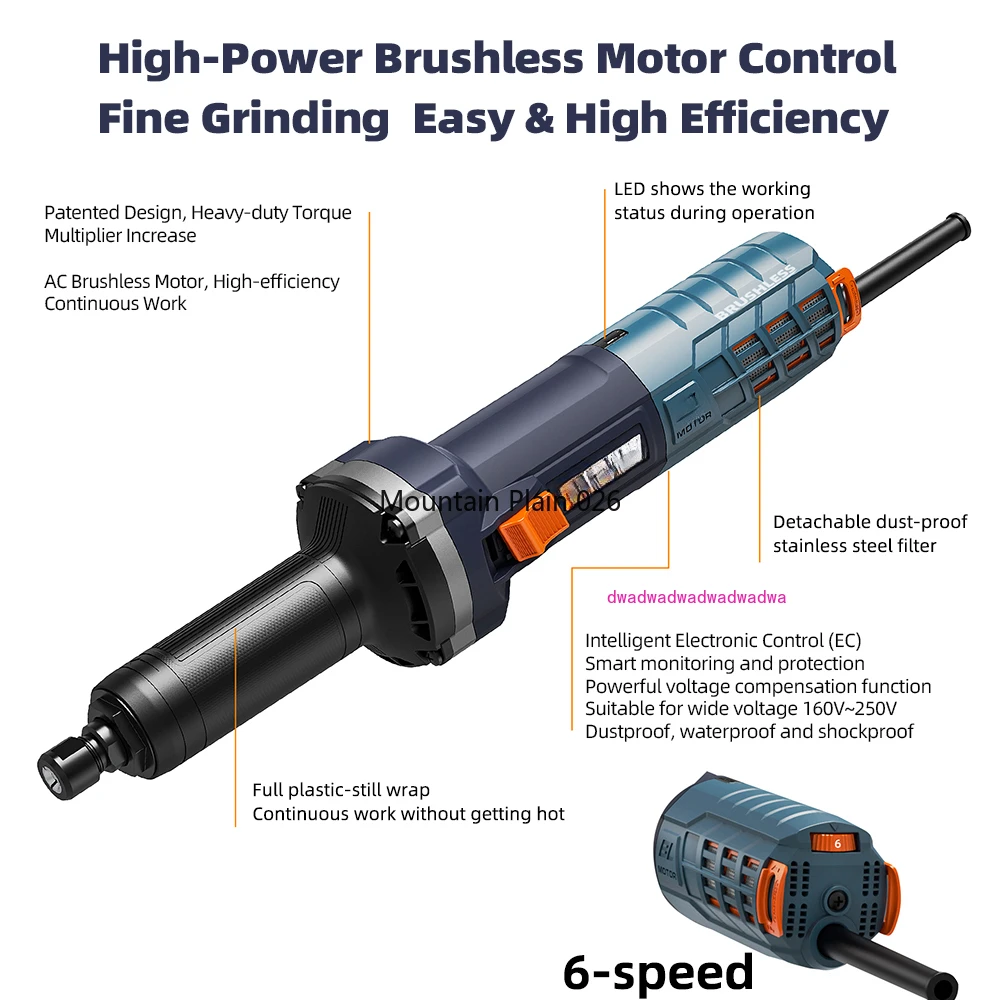 Шлифовальный станок профессиональные инструменты AC бесщеточный Электрический