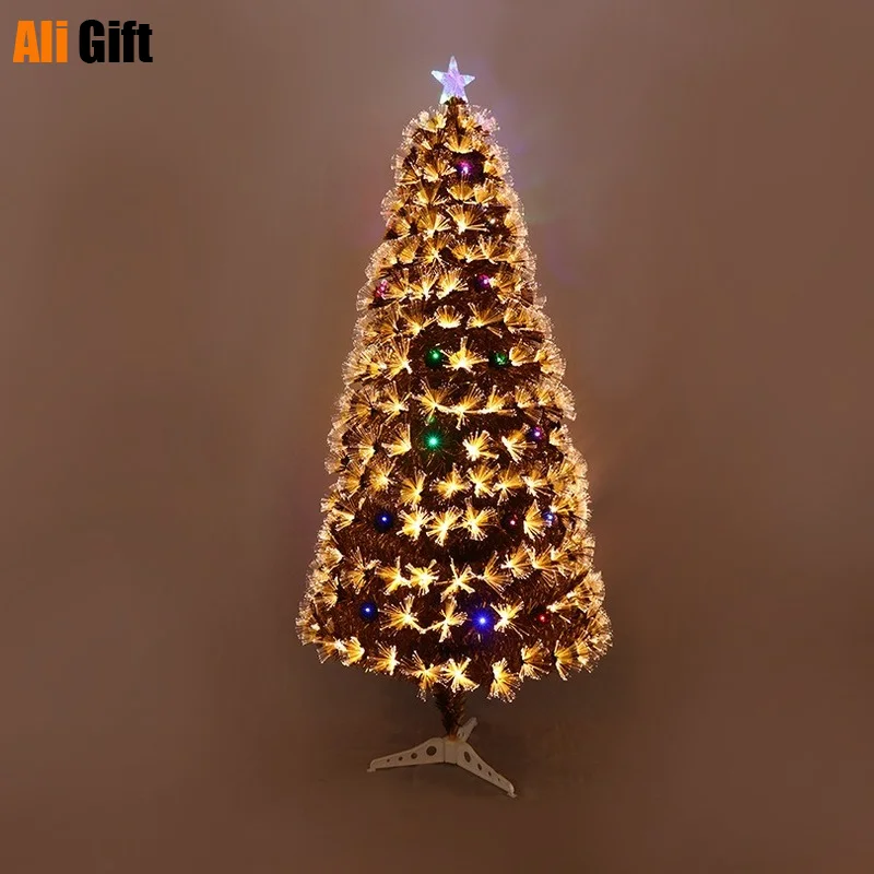 Multicolored Optical Fiber Tree 1.8m Encryption Simulation  DIY Plastic LED Decorative  Party Festival Supplies Navidad Arboles