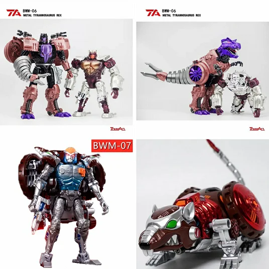 [В НАЛИЧИИ] Трансформация TransArt Toys TA BWM-06 BWM06 BWM-07 BWM07 METAL Dragon REX Rattrap Beast Wars BW Фигурка