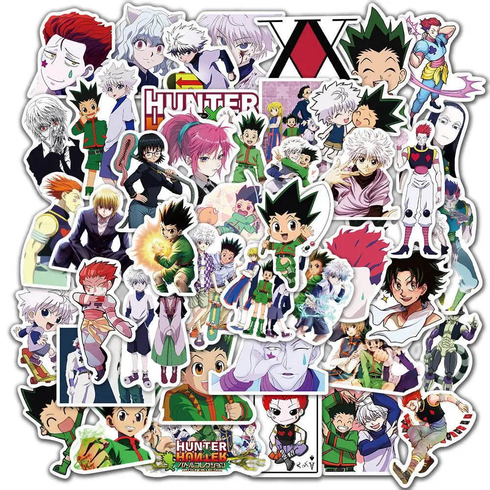 

PVC Hunter X Hunter Anime Stickers Laptop Bicycle Guitar Skateboard Sticker Kid DIY Graffiti Waterproof Toy Car Decal