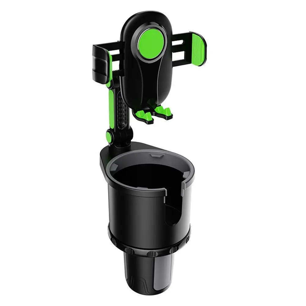 

2 In 1 Car Phone Holder Car Cup Holder Multifunction Mobile Phone Holder Car Drinks Holder with Food Tray 360° Swivel Adjustable